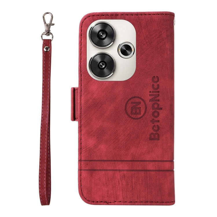 For Xiaomi Poco F6 BETOPNICE Dual-side Buckle Leather Phone Case