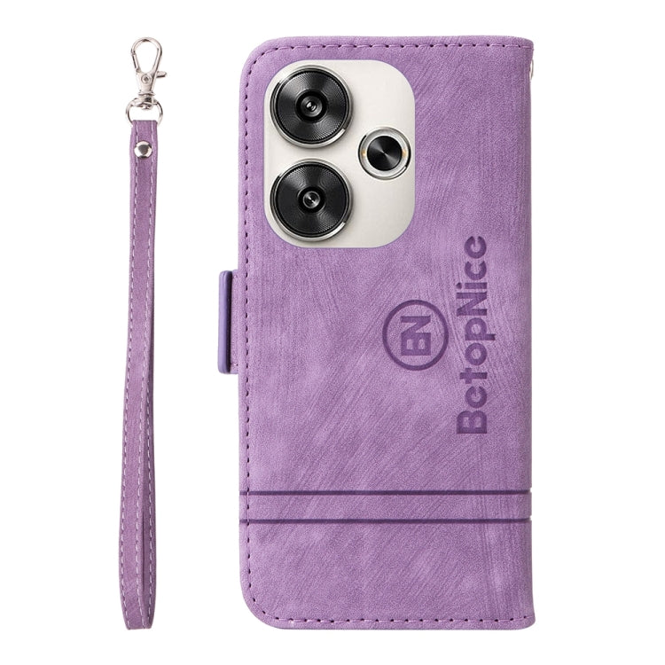For Xiaomi Poco F6 BETOPNICE Dual-side Buckle Leather Phone Case