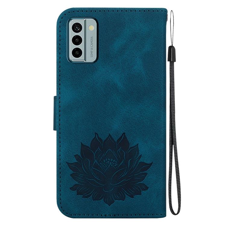 For Nokia G22 Lotus Embossed Leather Phone Case