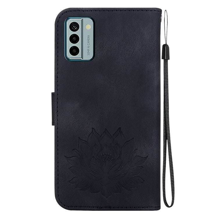 For Nokia G22 Lotus Embossed Leather Phone Case