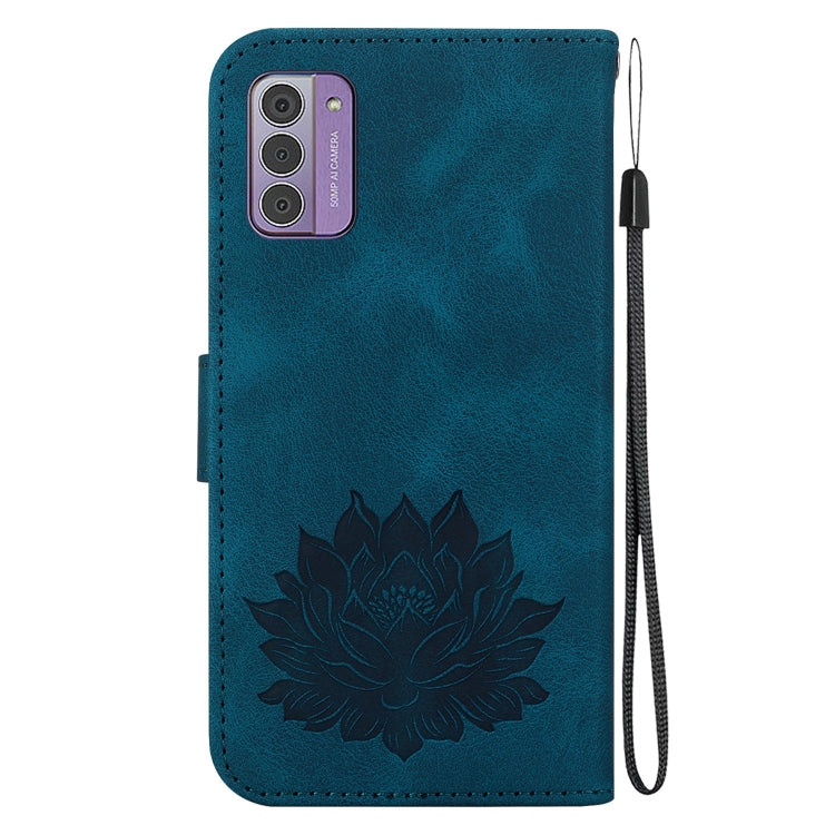 For Nokia G42 Lotus Embossed Leather Phone Case