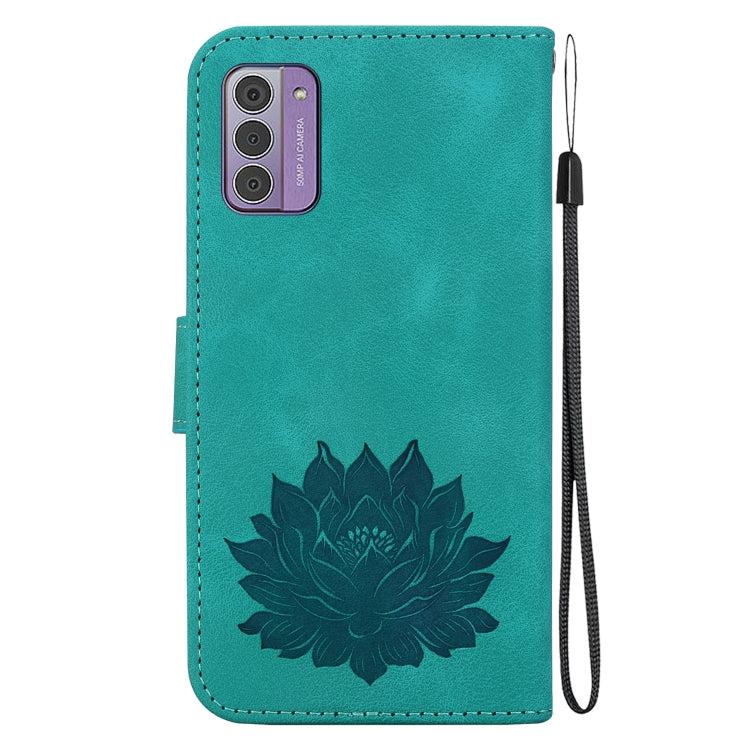 For Nokia G42 Lotus Embossed Leather Phone Case