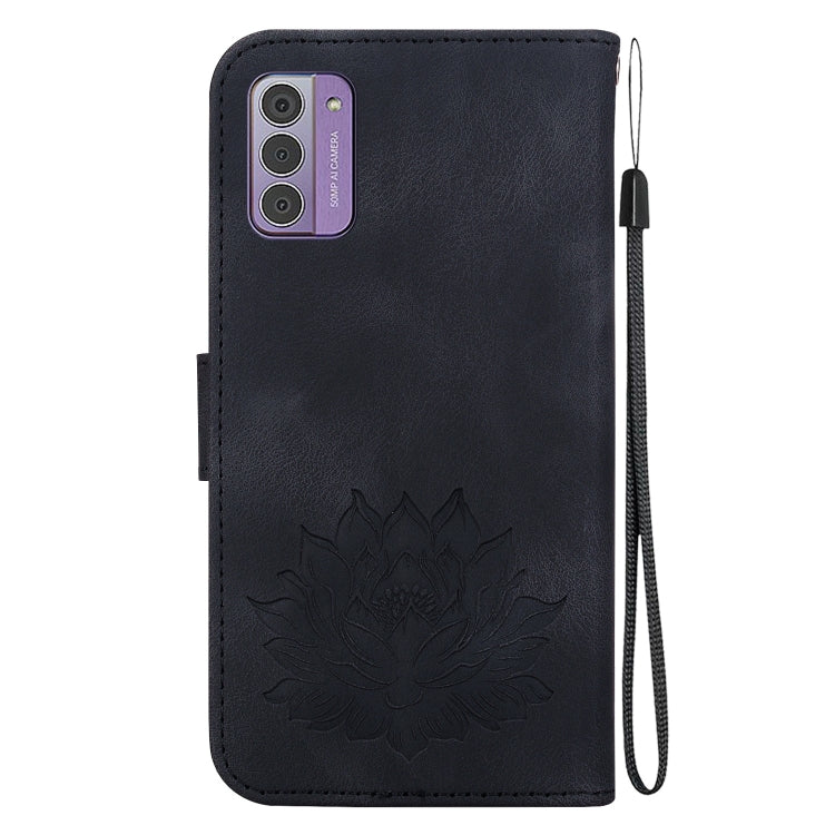 For Nokia G42 Lotus Embossed Leather Phone Case