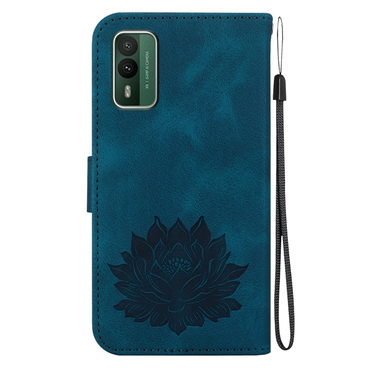 For Nokia XR21 Lotus Embossed Leather Phone Case