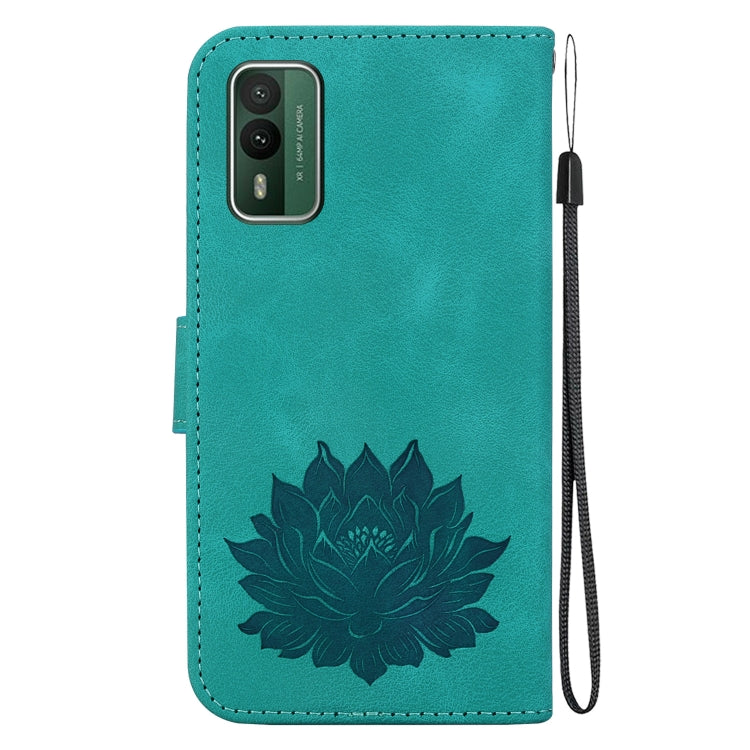 For Nokia XR21 Lotus Embossed Leather Phone Case
