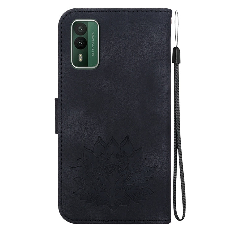 For Nokia XR21 Lotus Embossed Leather Phone Case