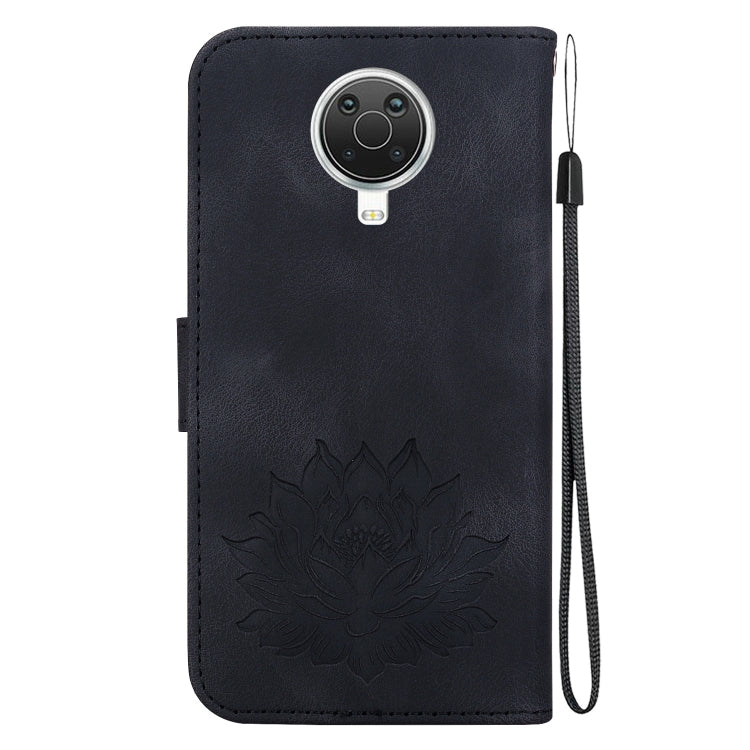 For Nokia G10 / G20 Lotus Embossed Leather Phone Case