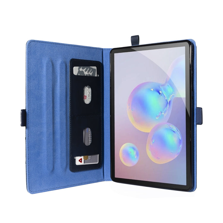 For Samsung Galaxy Tab A7 SM-T505 (2020) Horizontal Flip Double Holder Leather Case with Holder & Card Slots & Photo Frame