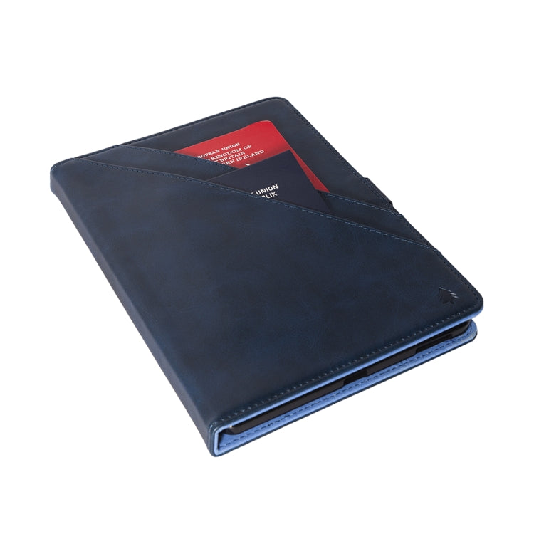 For Samsung Galaxy Tab A7 SM-T505 (2020) Horizontal Flip Double Holder Leather Case with Holder & Card Slots & Photo Frame