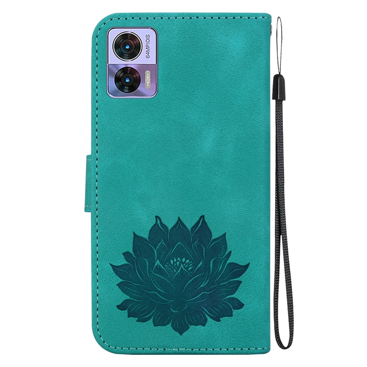 For Motorola Edge 30 Neo /  Edge 30 Lite Lotus Embossed Leather Phone Case