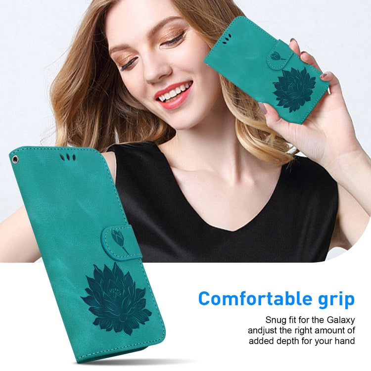 For Motorola Edge 50 Fusion Lotus Embossed Leather Phone Case