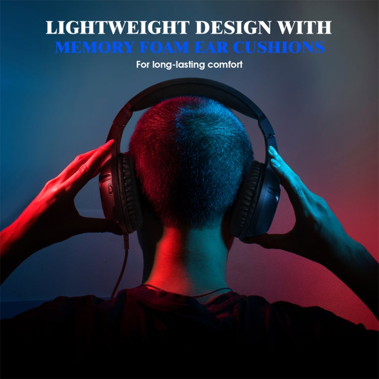 SoulBytes S20 RGB Light Gaming Headset with Mic - Black