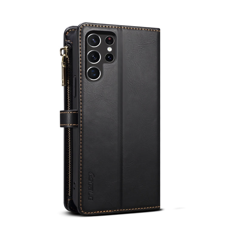 For Samsung Galaxy S25 Ultra 5G ESEBLE Star Series Lanyard Zipper Wallet RFID Leather Case