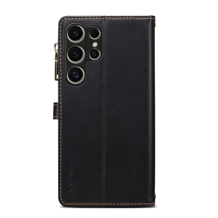 For Samsung Galaxy S24 Ultra 5G ESEBLE Star Series Lanyard Zipper Wallet RFID Leather Case
