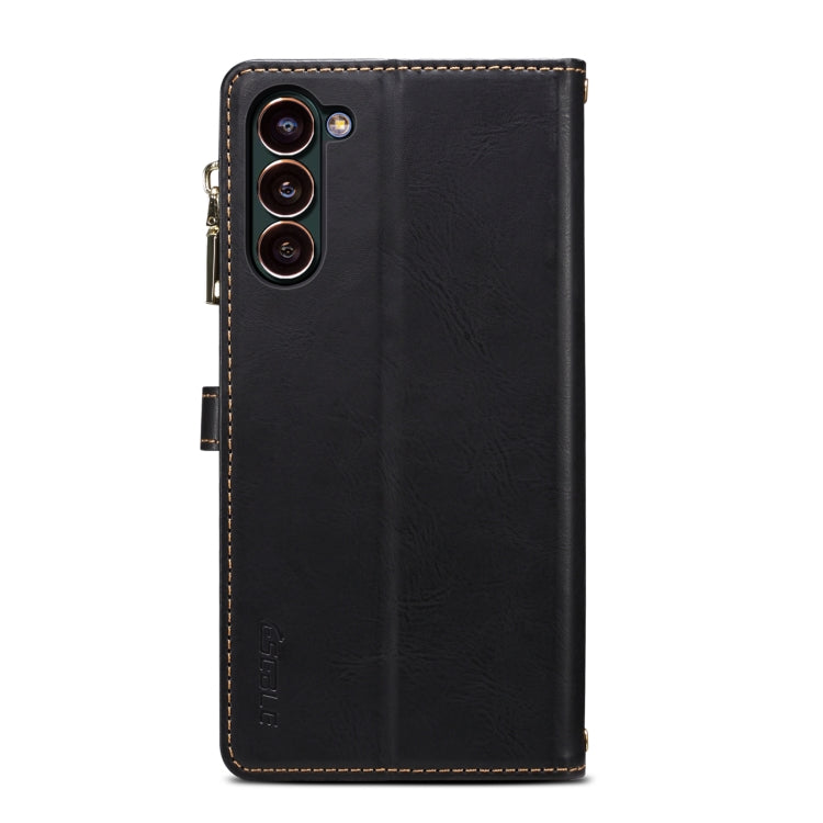 For Samsung Galaxy S24+ 5G ESEBLE Star Series Lanyard Zipper Wallet RFID Leather Case