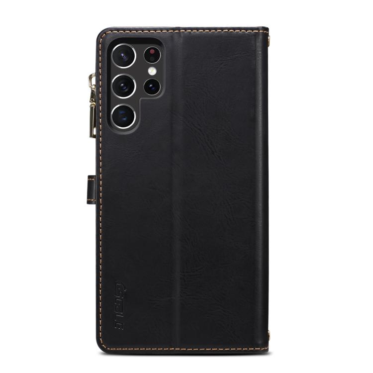 For Samsung Galaxy S26 Ultra 5G ESEBLE Star Series Lanyard Zipper Wallet RFID Leather Case