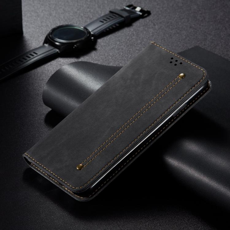 For Samsung Galaxy S26+ 5G Denim Texture Casual Style Horizontal Flip Leather Case