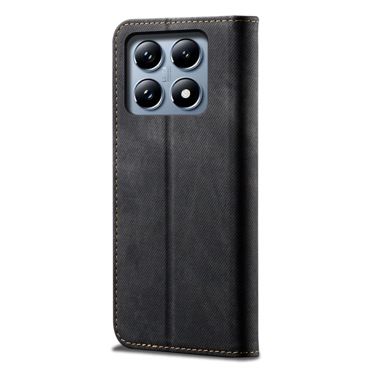 For Xiaomi 14T Pro Denim Texture Casual Style Horizontal Flip Leather Case