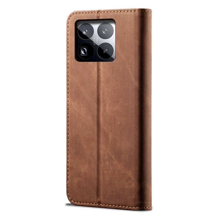 For Xiaomi 15 Denim Texture Casual Style Horizontal Flip Leather Case