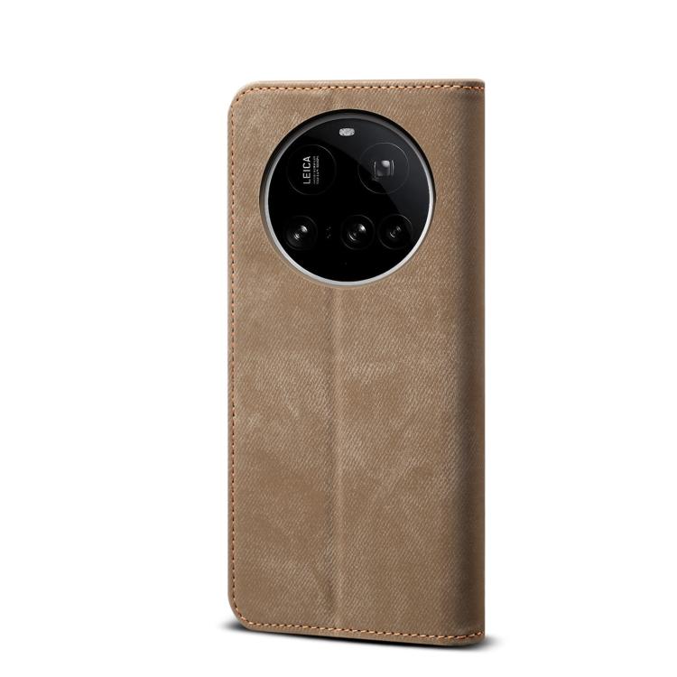 For Xiaomi 15 Ultra Denim Texture Casual Style Horizontal Flip Leather Case