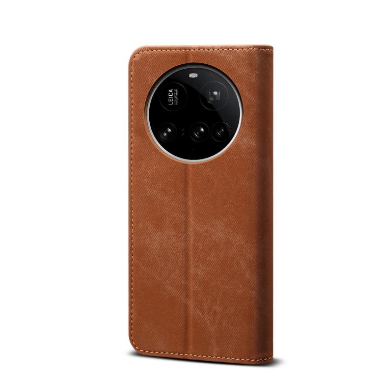 For Xiaomi 15 Ultra Denim Texture Casual Style Horizontal Flip Leather Case