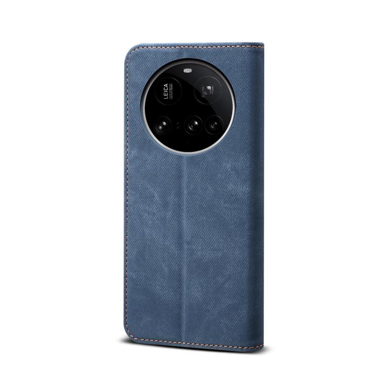 For Xiaomi 15 Ultra Denim Texture Casual Style Horizontal Flip Leather Case