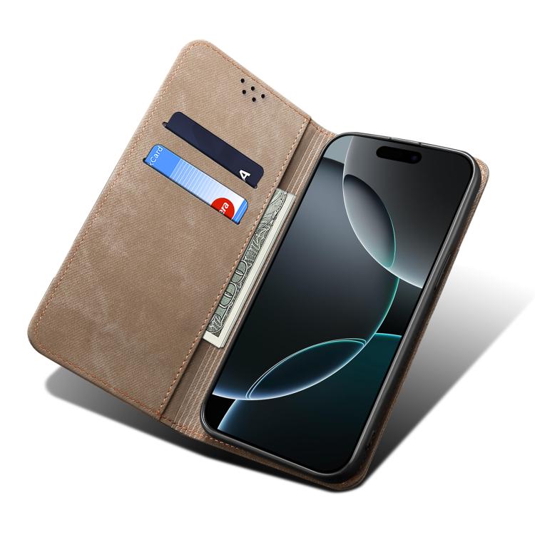 For Xiaomi 15T 5G Denim Texture Casual Style Horizontal Flip Leather Case