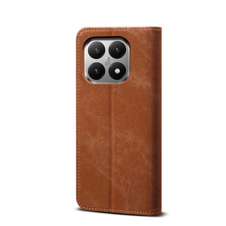 For Xiaomi 15T 5G Denim Texture Casual Style Horizontal Flip Leather Case