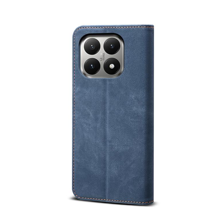 For Xiaomi 15T 5G Denim Texture Casual Style Horizontal Flip Leather Case