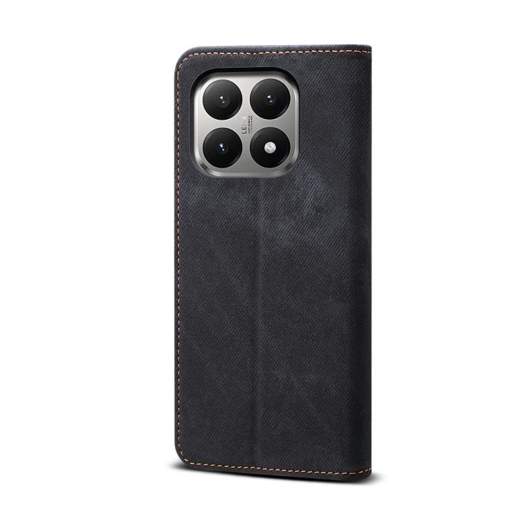For Xiaomi 15T 5G Denim Texture Casual Style Horizontal Flip Leather Case