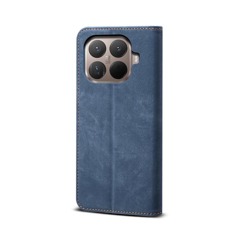 For Xiaomi 15T Pro 5G Denim Texture Casual Style Horizontal Flip Leather Case