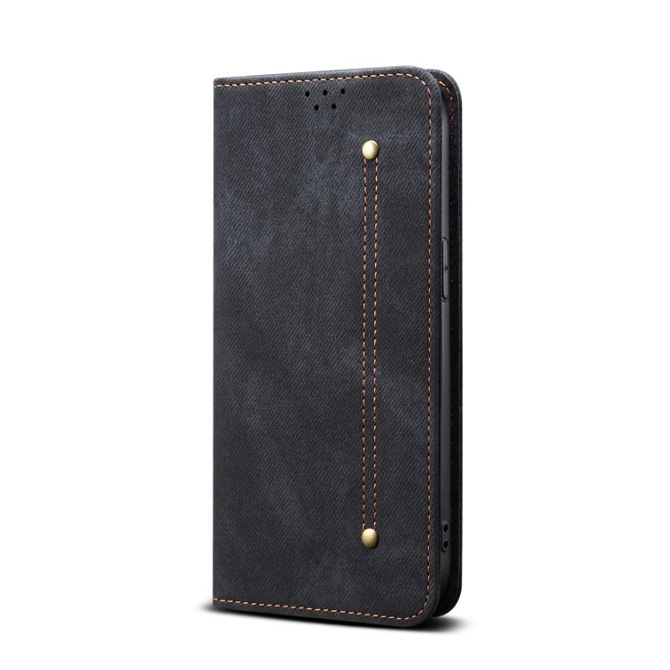 For Xiaomi 15T Pro 5G Denim Texture Casual Style Horizontal Flip Leather Case