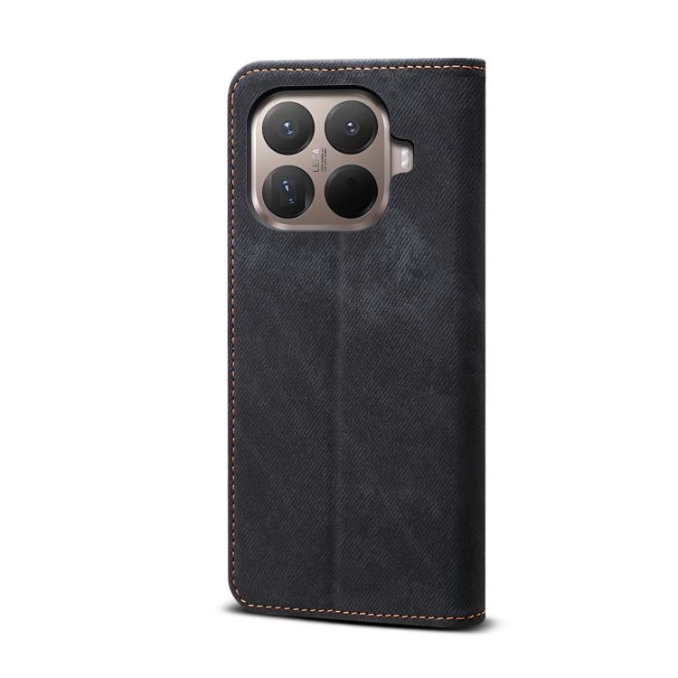For Xiaomi 15T Pro 5G Denim Texture Casual Style Horizontal Flip Leather Case