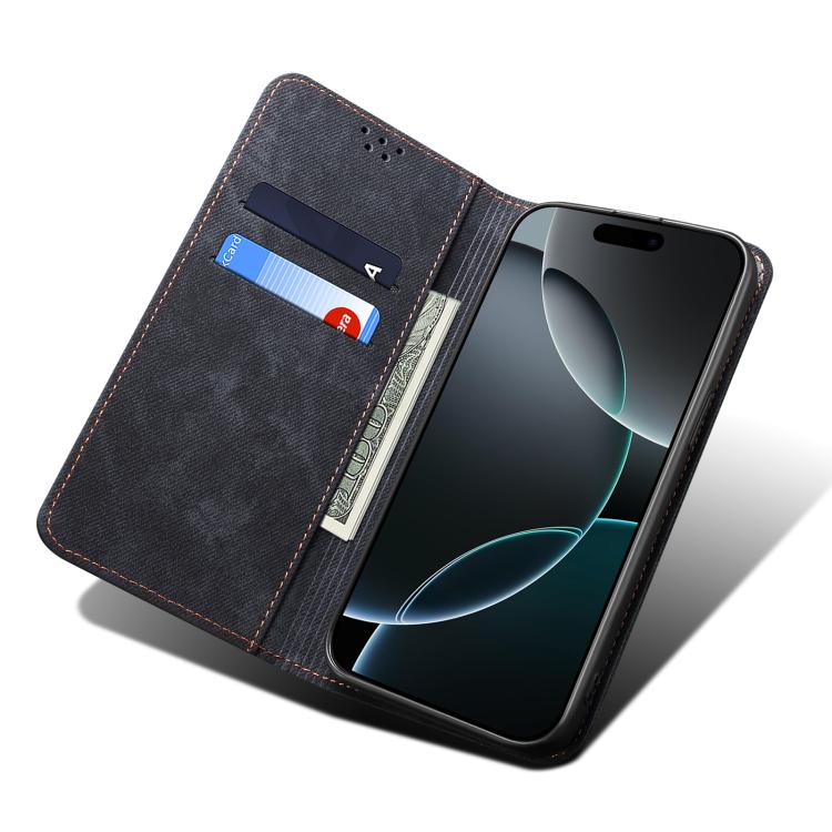 For Xiaomi 15T Pro 5G Denim Texture Casual Style Horizontal Flip Leather Case