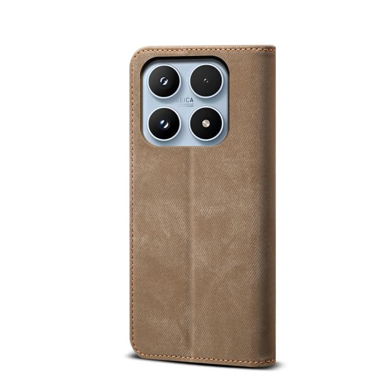 For Xiaomi 17 Denim Texture Casual Style Horizontal Flip Leather Case