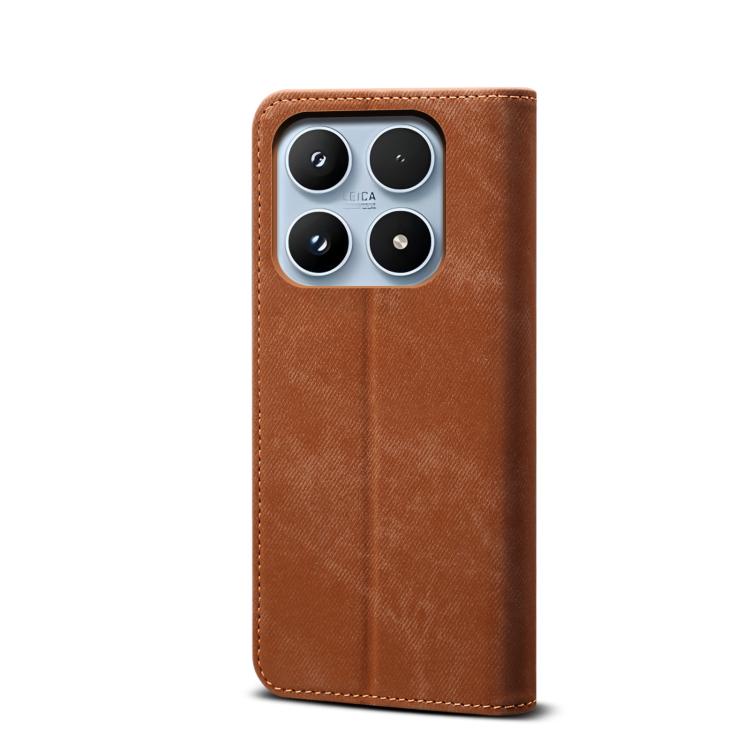 For Xiaomi 17 Denim Texture Casual Style Horizontal Flip Leather Case
