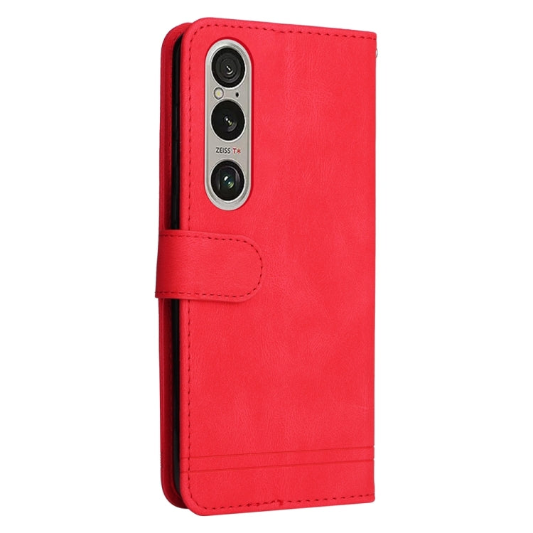 For Sony Xperia 1 VI Skin Feel Life Tree Metal Button Leather Phone Case