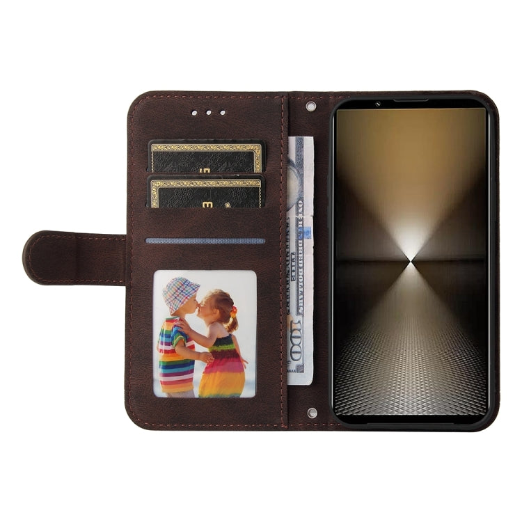 For Sony Xperia 1 VI Skin Feel Life Tree Metal Button Leather Phone Case