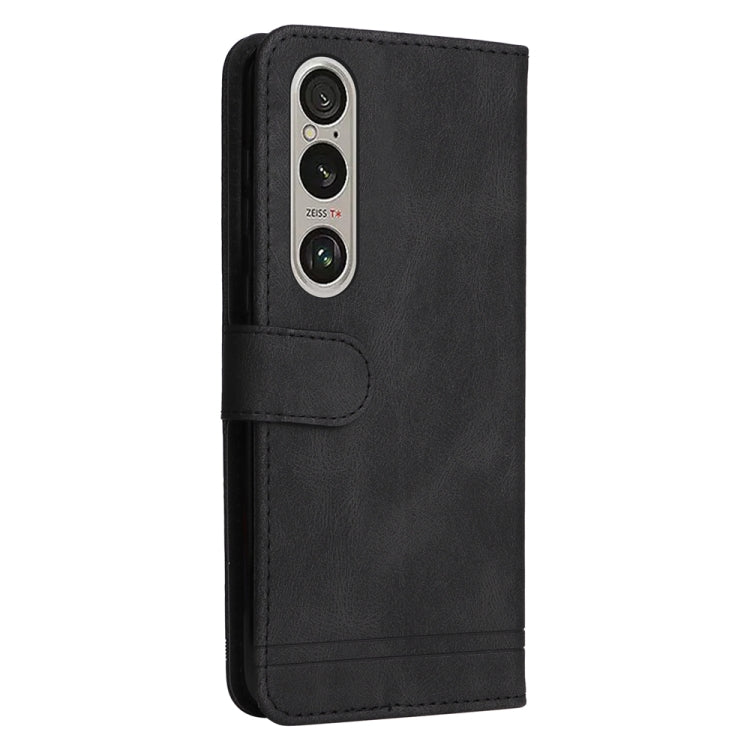 For Sony Xperia 1 VI Skin Feel Life Tree Metal Button Leather Phone Case