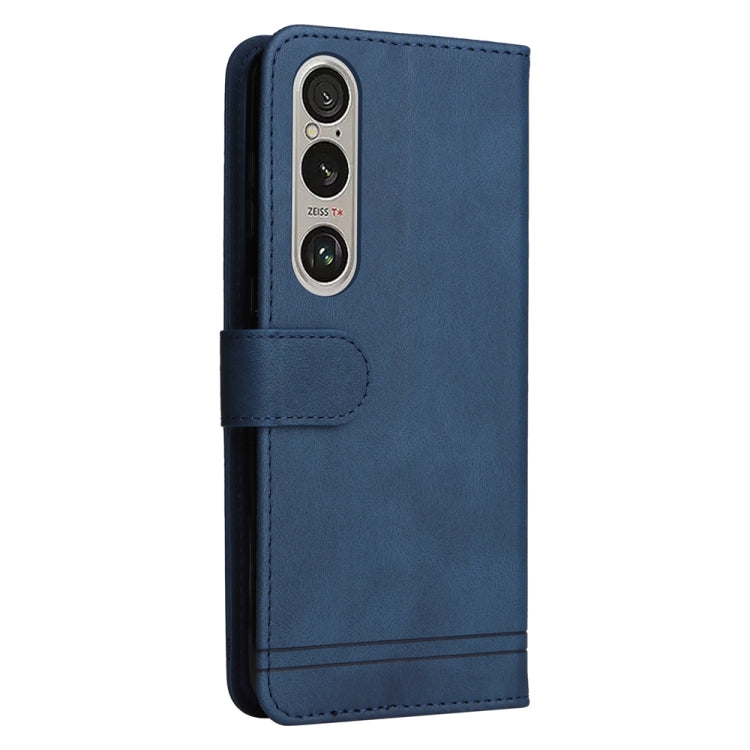 For Sony Xperia 1 VI Skin Feel Life Tree Metal Button Leather Phone Case