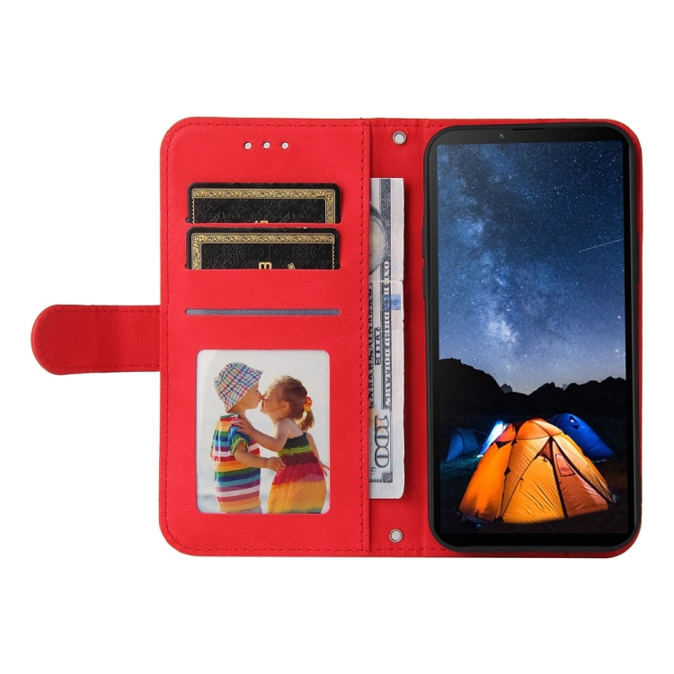 For Sony Xperia 10 V Skin Feel Life Tree Metal Button Leather Phone Case