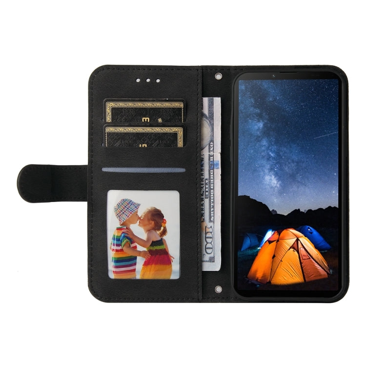 For Sony Xperia 10 V Skin Feel Life Tree Metal Button Leather Phone Case