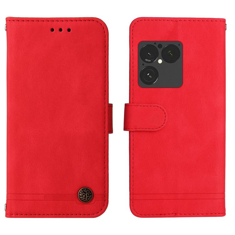 For Sony Xperia 1 VIII Skin Feel Life Tree Metal Button Leather Phone Case