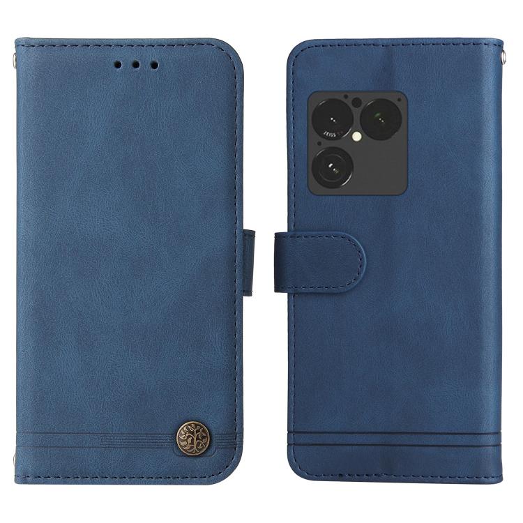 For Sony Xperia 1 VIII Skin Feel Life Tree Metal Button Leather Phone Case