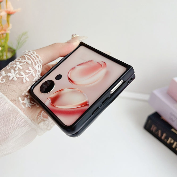 For Honor Magic V Flip Woven Texture Folding PU Phone Case