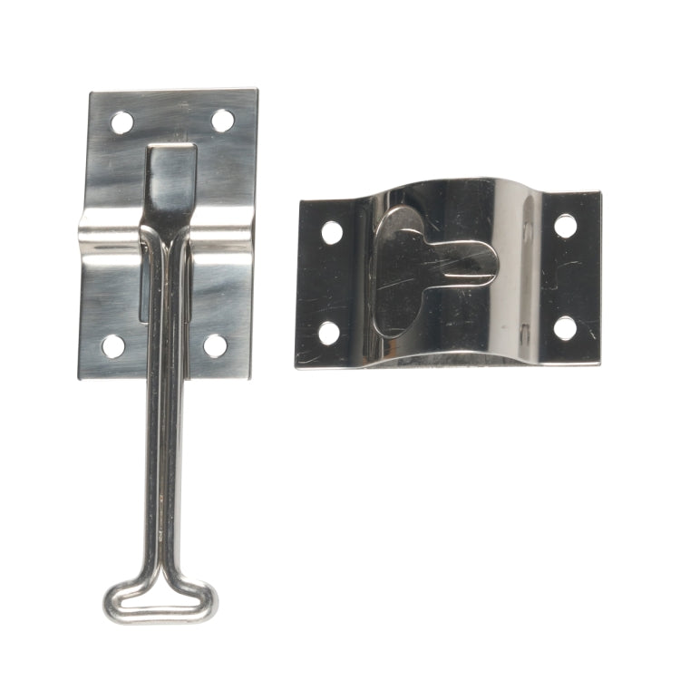 Vans / RVs / Trucks 4 inch Stainless Steel Door Hook with screws - Silver
