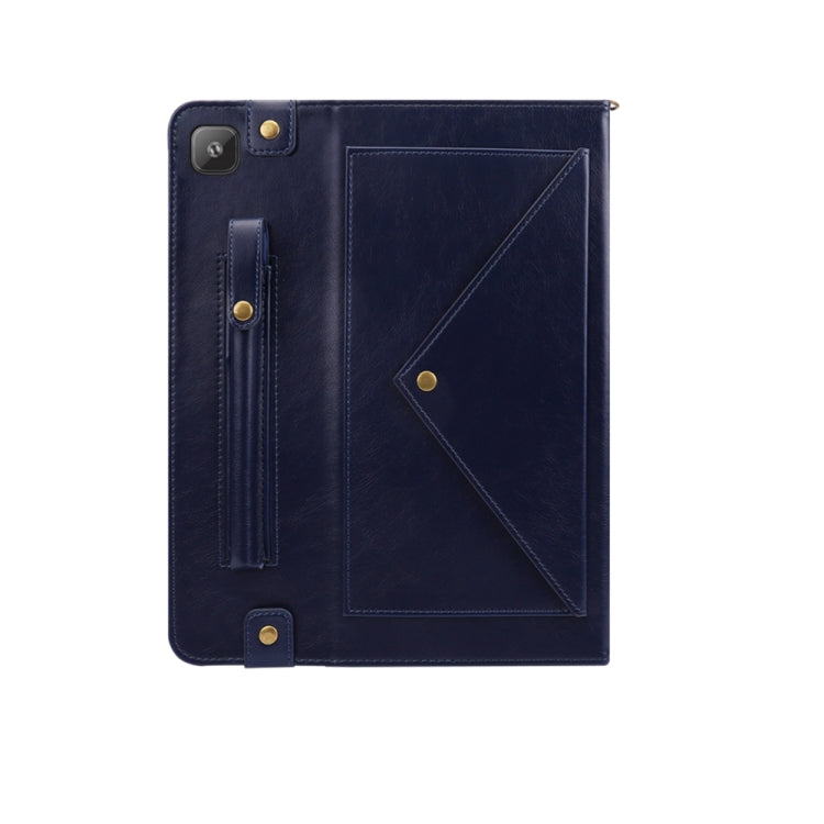 For Samsung Galaxy Tab A7 SM-T505 (2020) Envelope Horizontal Flip PU Leather Case with Card Slots & Pen Slots & Holder & Wallet & Photo Frame & Shoulder Strap