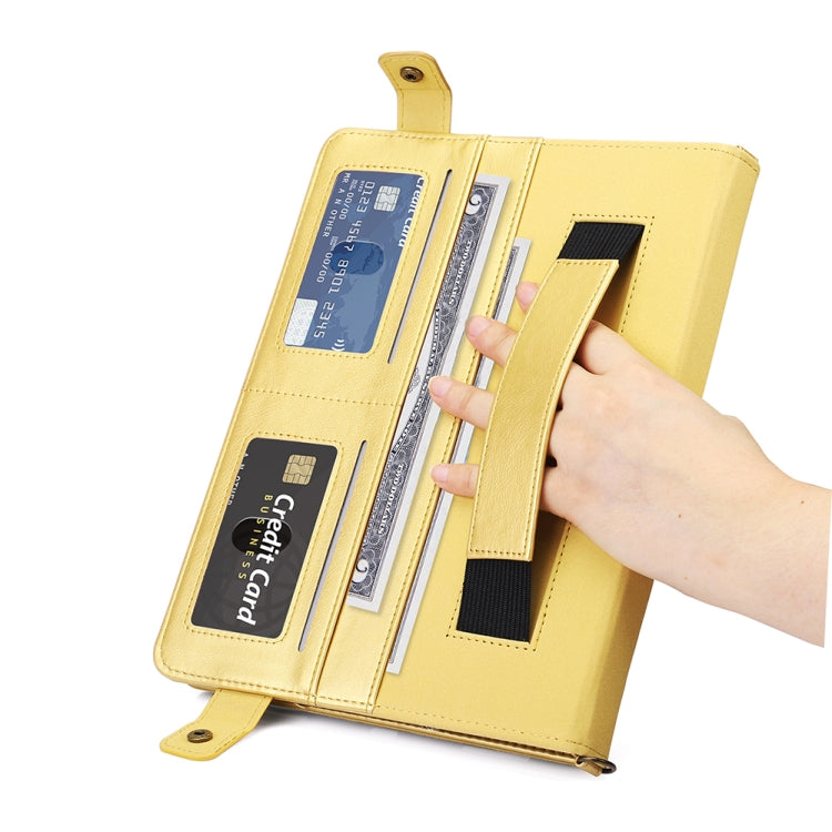 For Samsung Galaxy Tab A7 SM-T505 (2020) Envelope Horizontal Flip PU Leather Case with Card Slots & Pen Slots & Holder & Wallet & Photo Frame & Shoulder Strap