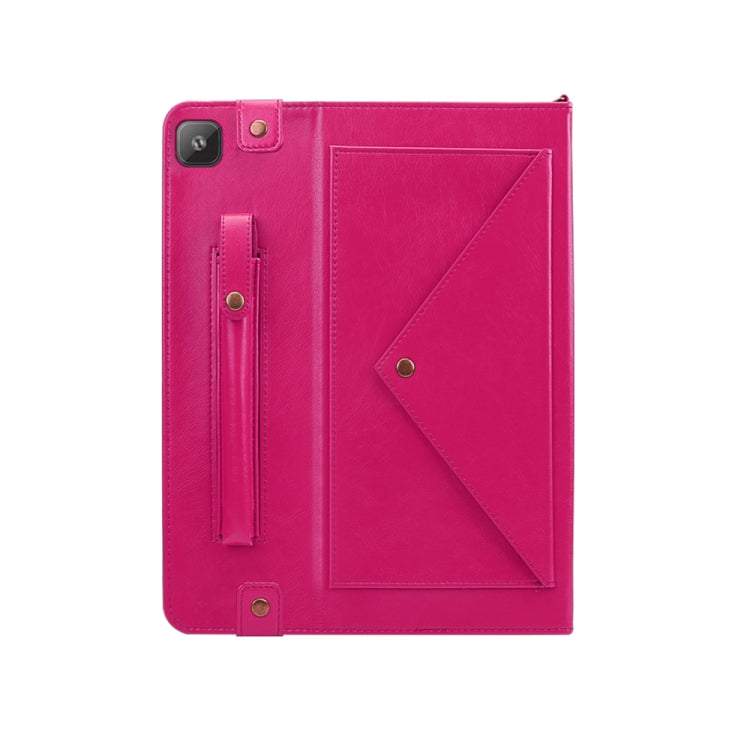For Samsung Galaxy Tab A7 SM-T505 (2020) Envelope Horizontal Flip PU Leather Case with Card Slots & Pen Slots & Holder & Wallet & Photo Frame & Shoulder Strap