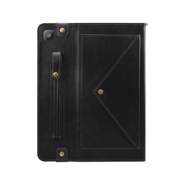 For Samsung Galaxy Tab A7 SM-T505 (2020) Envelope Horizontal Flip PU Leather Case with Card Slots & Pen Slots & Holder & Wallet & Photo Frame & Shoulder Strap
